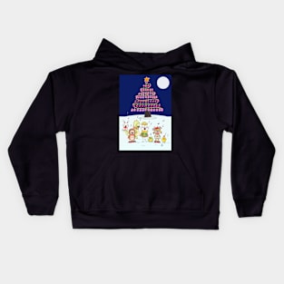 Let's sing Christmas carols together Kids Hoodie